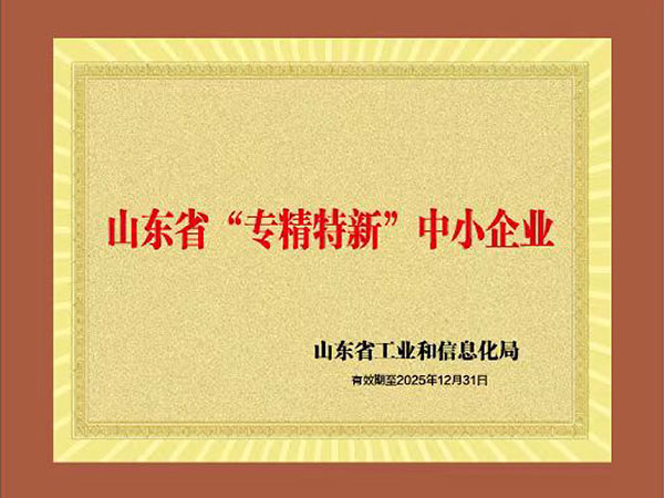山东省“专精特新”中小企业